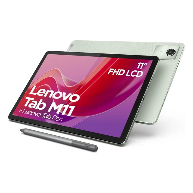 Lenovo Tab M11 Tablet 11 Zoll WUXGA Touch Display MediaTek Helio G88 4GB RAM 128GB eMMC 51 Android 13 Grün inkl. Lenovo Tab Pen
