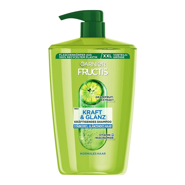 Garnier Fructis Strength & Shine Shampoo XXL - Stärkt & belebt das Haar - 1000 ml