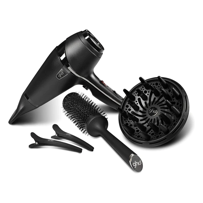 ghd Air Hair Drying Kit Professional Hairdryer Black | Ionic Technology | Ergonomic Design