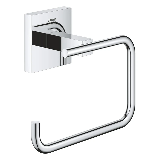 Grohe Start Cube Toilet Roll Holder Metal Wall Mounted Concealed Fastening 138mm