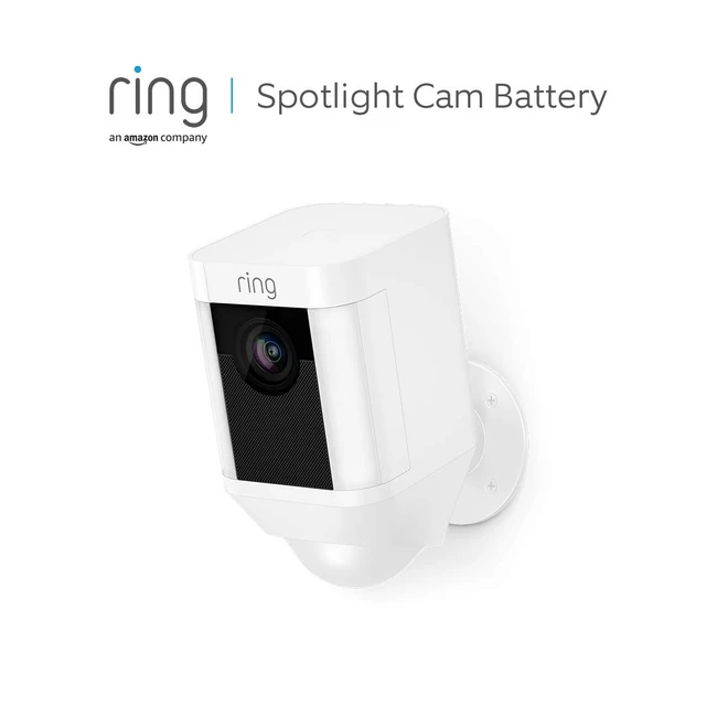 Certified Refurbished Ring Spotlight Cam Battery by Amazon - HD Security Camera 