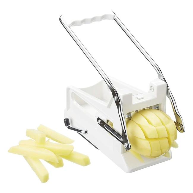 KitchenCraft Potato Chipper Professional Cutter - White 235 x 105 x 12 cm
