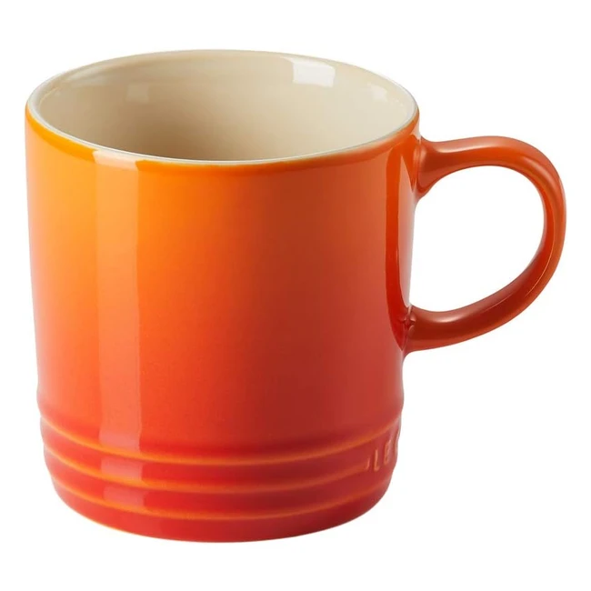 Le Creuset Stoneware Coffee Mug 350ml Volcanic 70302350900002 - Ideal for Coffee