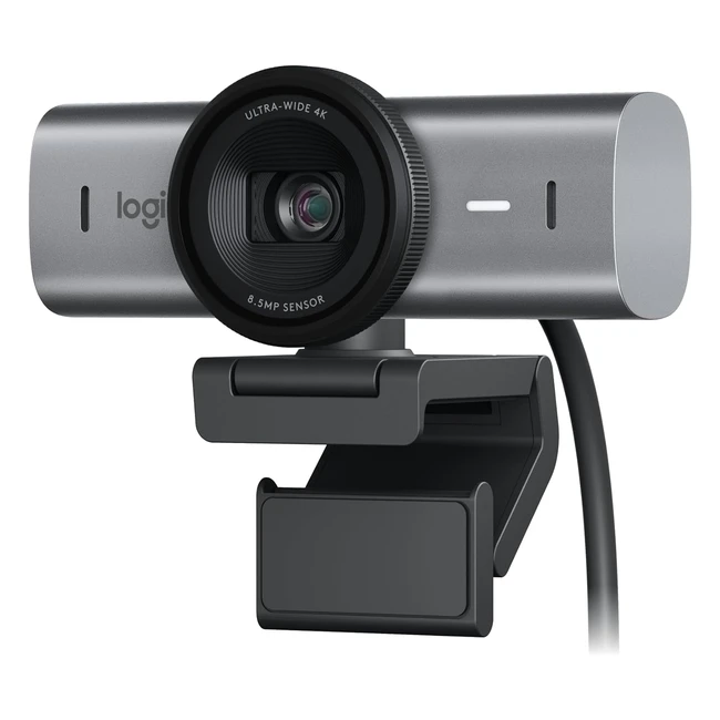 Logitech MX BRIO Webcam Ultra HD 4K 1080p 60fps Due Microfoni Riduzione Rumore