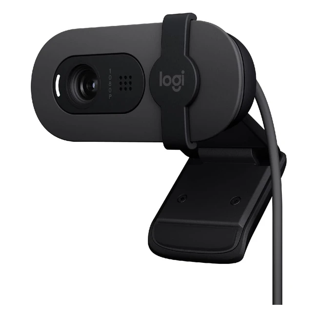 Logitech Brio 100 Full HD Webcam per Riunioni e Streaming - Bilanciamento Automa
