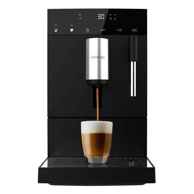 Macchina Caffè Espresso Cecotec Compact Steam 1350W 19 Bar - Sistema Thermoblock - Serbatoio 150g - Macinino - 11L Acqua
