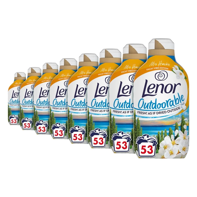 Lenor Outdoorables Fabric Conditioner 424 Washes Orange Blossom Coastal Cypress 