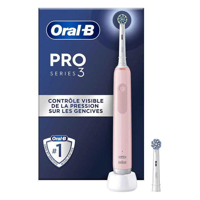 OralB Pro Series 3 Brosse  Dents lectrique Rose - 3D Nettoyage - 3 Modes - R