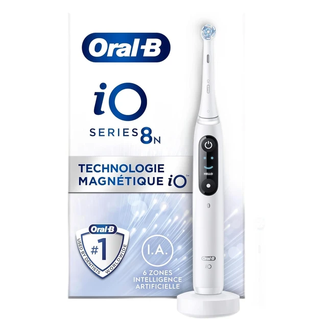 OralB io 8N Brosse  Dents lectrique Blanche Connecte Bluetooth - Ensemble 