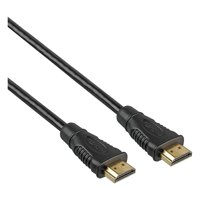 Cable HDMI Premiumcord 4K 15m - Conectores Dorados - Audio 4K UHD 2160p - Negro