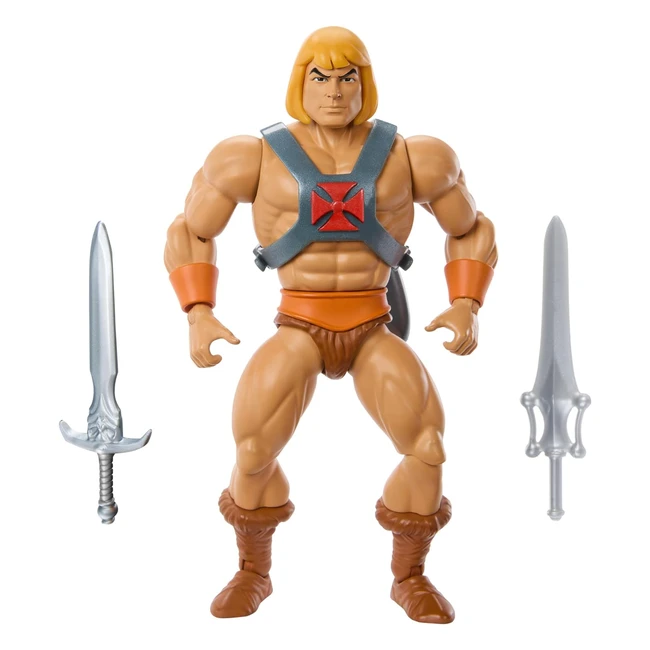 Figura de accin Heman MOTU con 2 espadas - Masters del Universo - Mattel HYD17