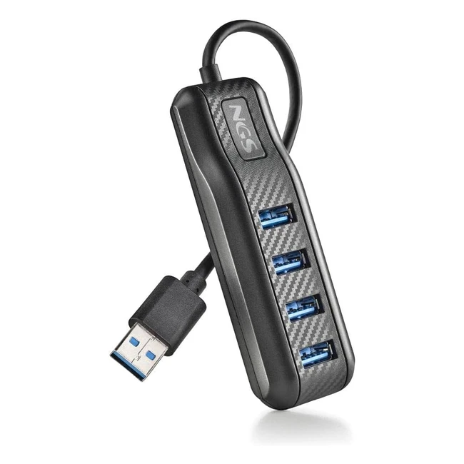 NGS Port 30 Hub USB 4 Puertos Compacto - USB 30 - Alta Velocidad