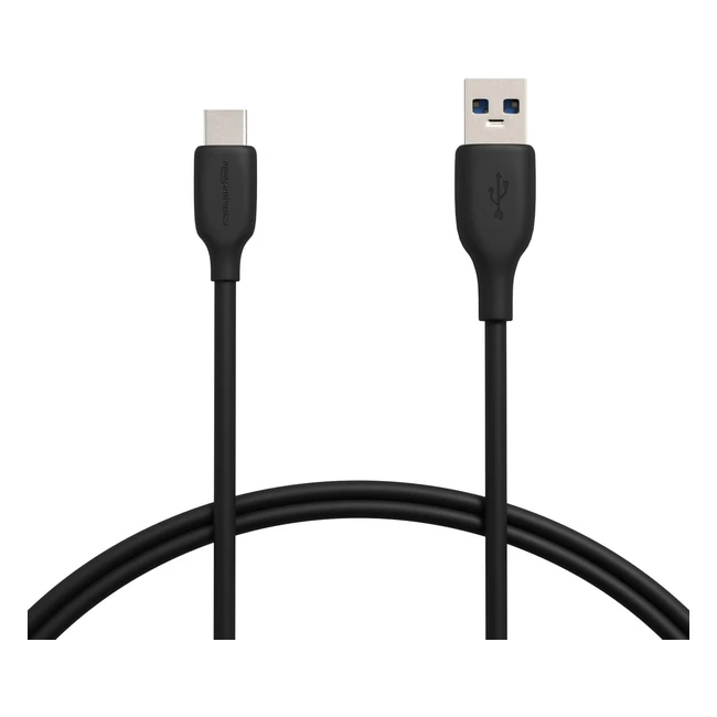 Cavo USB-C 31 Gen 2 a USB-A 09 metri - Nero - Amazon Basics
