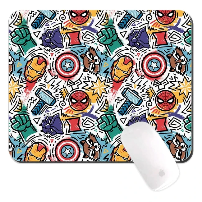 Tappetino Mouse Marvel Avengers 027 Antiscivolo 220mm x 180mm
