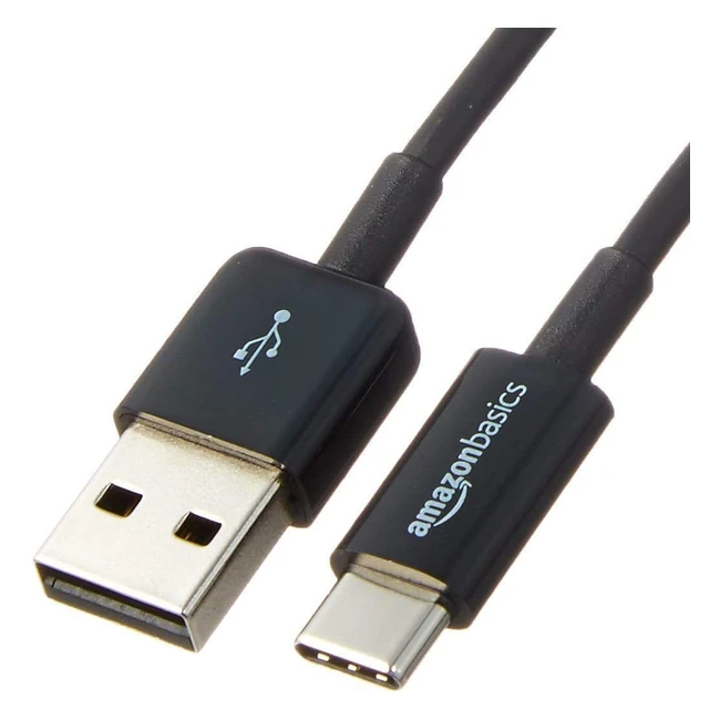 Cavo USB-C a USB-A 20 Amazon Basics - Ricarica Rapida - Certificazione USB-IF - 