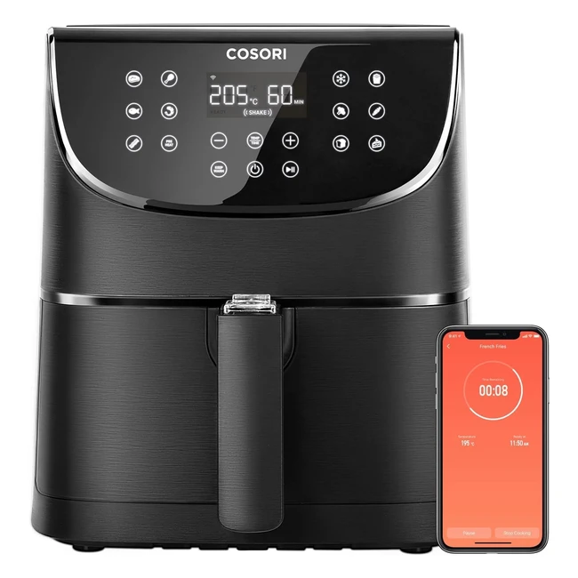 Cosori 55L Smart Air Fryer Oven CS158AF - 200 Recipes Online App Control 13 Co