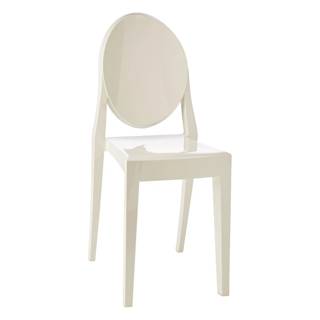 Lot de 2 chaises Kartell Victoria Ghost Blanc - Rf 2005 - Design Philippe Sta