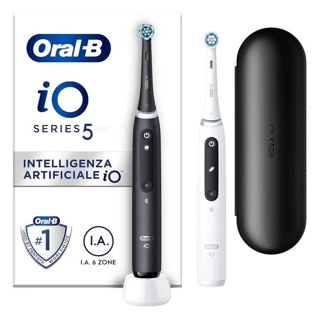 OralB Spazzolino Elettrico Ricaricabile Io 5N Sensore di Pressione Intelligenza 