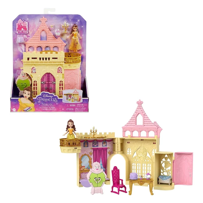 Mattel Disney Princess - Set Componibili Castello di Belle Playset Trasportabile HPL52