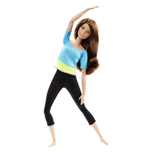 Poupée Barbie Articulée Fitness Brune DJY08 - Ultra Flexible - 22 Points d'Articulations