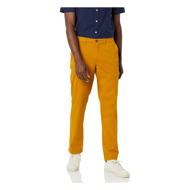 Pantalon Chino Stretch Amazon Essentials Homme - Coupe Athltique - Grandes Tai