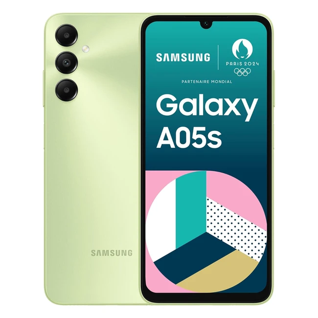 Samsung Galaxy A05s Smartphone Android 4G Stockage 64 Go RAM 4Go Batterie 5000 mAh Lime FR