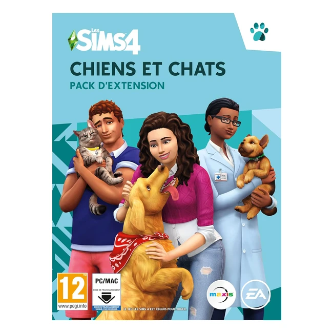 Les Sims 4 Chiens et Chats PCWIN - Code dans la boite - Jeu vidéo français