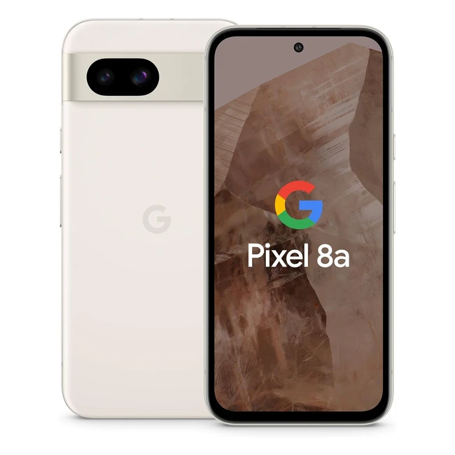 Google Pixel 8a Smartphone Android Débloqué - Module Photo Pixel Avancé - Autonomie Complète - Sécurité Robuste - Porcelaine 128GB