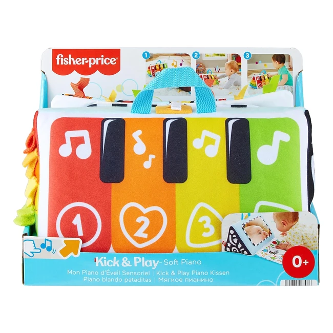 Piano Doux FisherPrice Kick and Play - Jouet Musical Sensoriel Portable