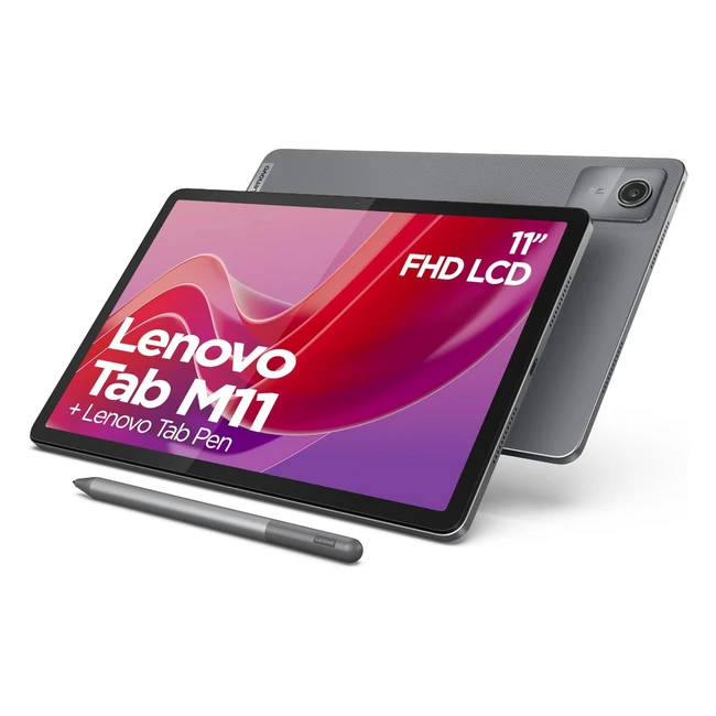Lenovo Tab M11 Tablette Tactile 11 WUXGA Processeur Mediatek Helio G88 4Go RAM 128Go Lenovo Tab Pen Android 13 Wifi Bluetooth Gris Luna