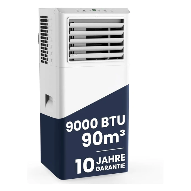 Newentor Klimaanlage Mobil 9000 BTU26 kW mit Abluftschlauch und Fernbedienung