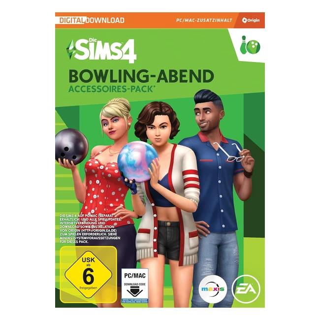 Die Sims 4 Bowlingabend SP10 Accessoirespack PC WinDLC PC Download Origin Code D