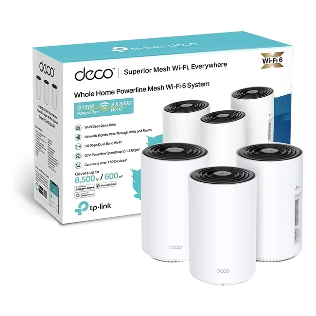 TP-Link Deco PX50 AX3000 G1500 Whole Home Powerline Mesh WiFi 6 System
