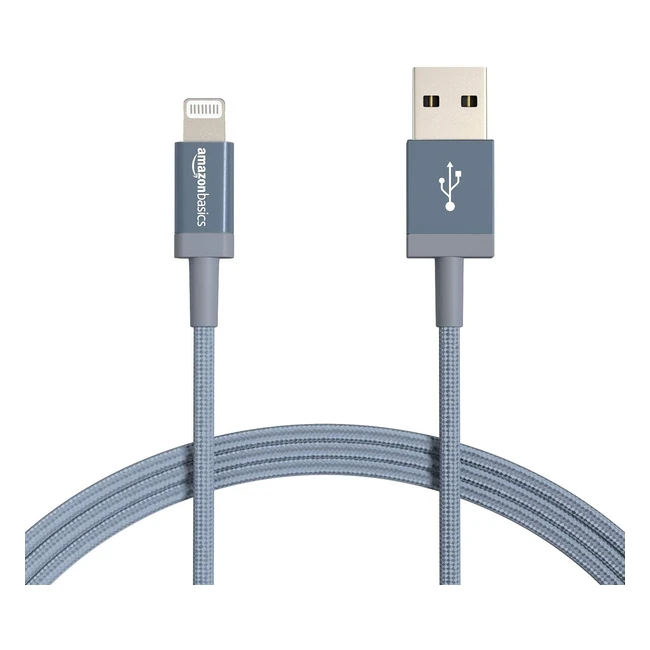 Amazon Basics 2Pack USB-A to Lightning Charger Cable MFI Certified for Apple iPh