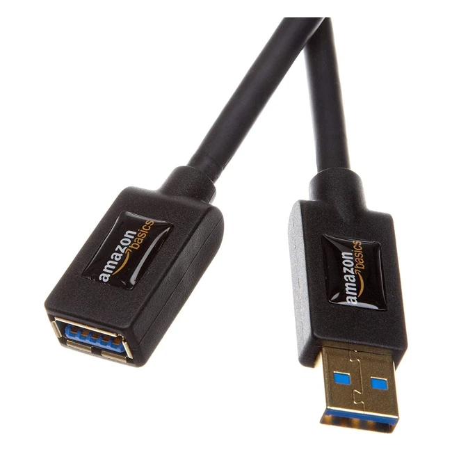Amazon Basics USB-A 30 to USB-A 20 Extension Cable 48Gbps High-Speed Male to F