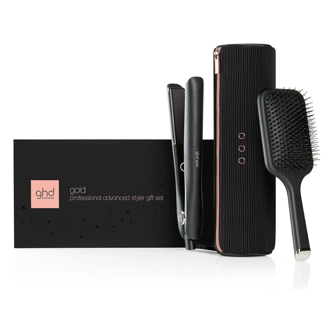 ghd Gold Styler Hair Straighteners Festive Gift Set - Reference 12345 - Heat Re