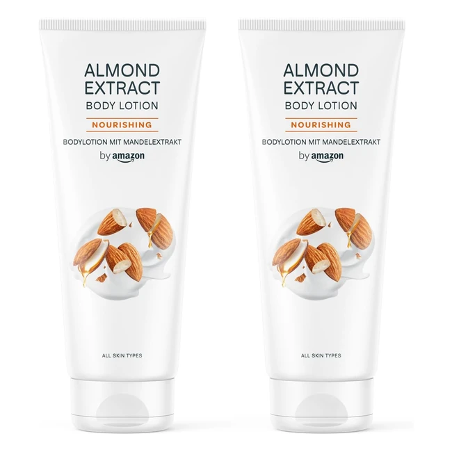 Amazon Almond Extract Body Lotion 2x250ml - Nourishing  Softening Cream