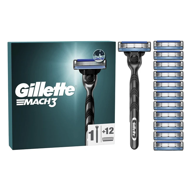 Gillette Mach3 Mens Razor Refills - Smooth Shave - Fits All Mach3 Handles