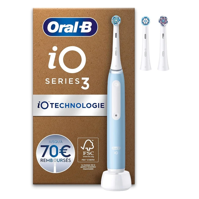 Brosse à dents électrique OralB io 3N - Brossette ronde - Microvibrations douces - 3 modes de brossage