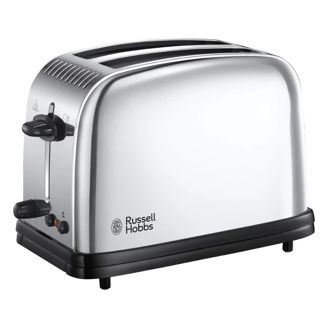 Grille-Pain Russell Hobbs Victory Acier Inox 1670W - Fentes Extra Larges - 6 Niv