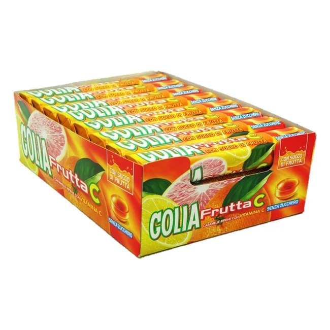 Caramelle Golia Frutta C Gusto Agrumi Senza Zucchero - Confezione 24