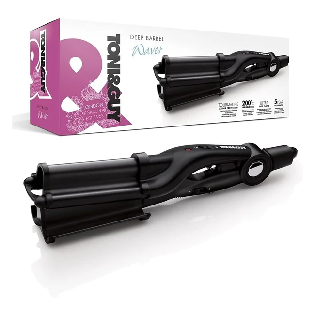 Toni & Guy Deep Barrel Hair Waver 32mm Black - Ceramic Tourmaline Technology