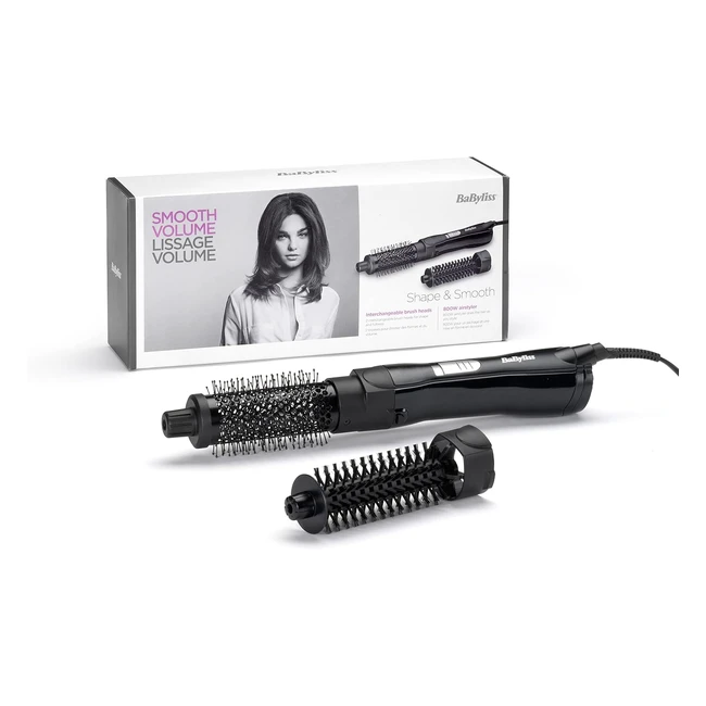 Babyliss Brosse Soufflante Shape and Smooth 800W - Volume et Mise en Forme - AS82E Noir
