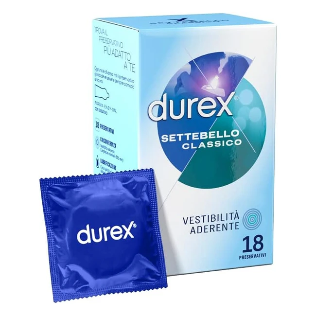 Durex Settebello Classico 18 Profilattici - Preservativi Durex in Lattice