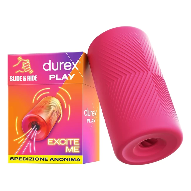 Durex Masturbatore Uomo Sex Toy Silicone Morbido Nervature Flessibile Waterproof