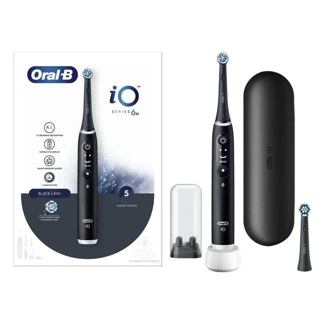 OralB Spazzolino Elettrico Ricaricabile IO 6N Sensore di Pressione Display Inter