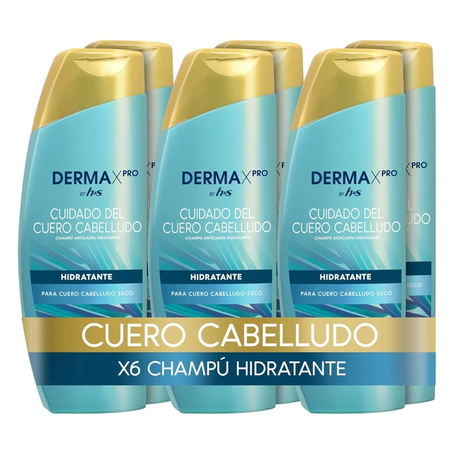 Champ Anticaspa Hidratante HS Dermaxpro con Aloe Vitamina E y Coco - 300ml
