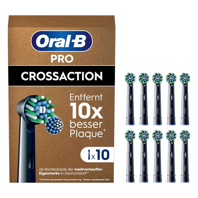 OralB Pro CrossAction Ersatz-Zahnbrstenkpfe fr elektrische Zahnbrste - P