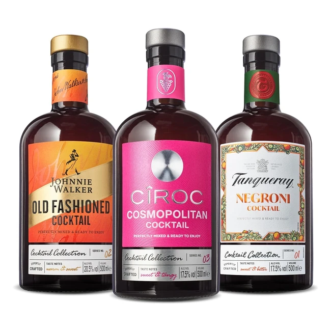 Ciroc Cosmopolitan Johnnie Walker Old Fashioned Tanqueray Negroni Cocktail Col