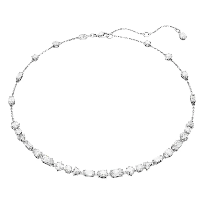 Swarovski Mesmera Allaround Necklace - White Crystals - Rhodium Plated - Referen